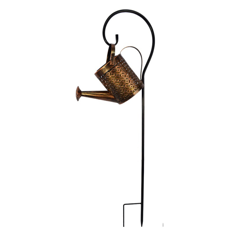 Fuente fábrica solar jardín lámpara creativa hierro ducha lámpara de pie al aire libre jardín paisaje Decoración