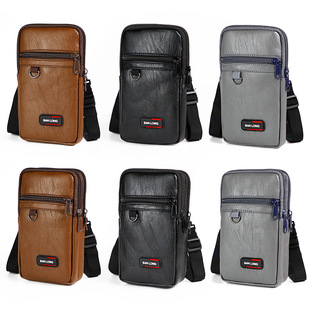 Waist bag men's work site mobile phone bag belt multi-functional vertical outdoor mobile phone case waist messenger bag wholesale