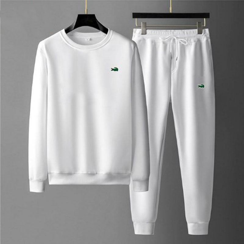 2025 New Cross-Border Casual Round Neck Sweatshirt and Sweatpants Fashionable Jogging Sportswear European and American Men's Suit Wholesale