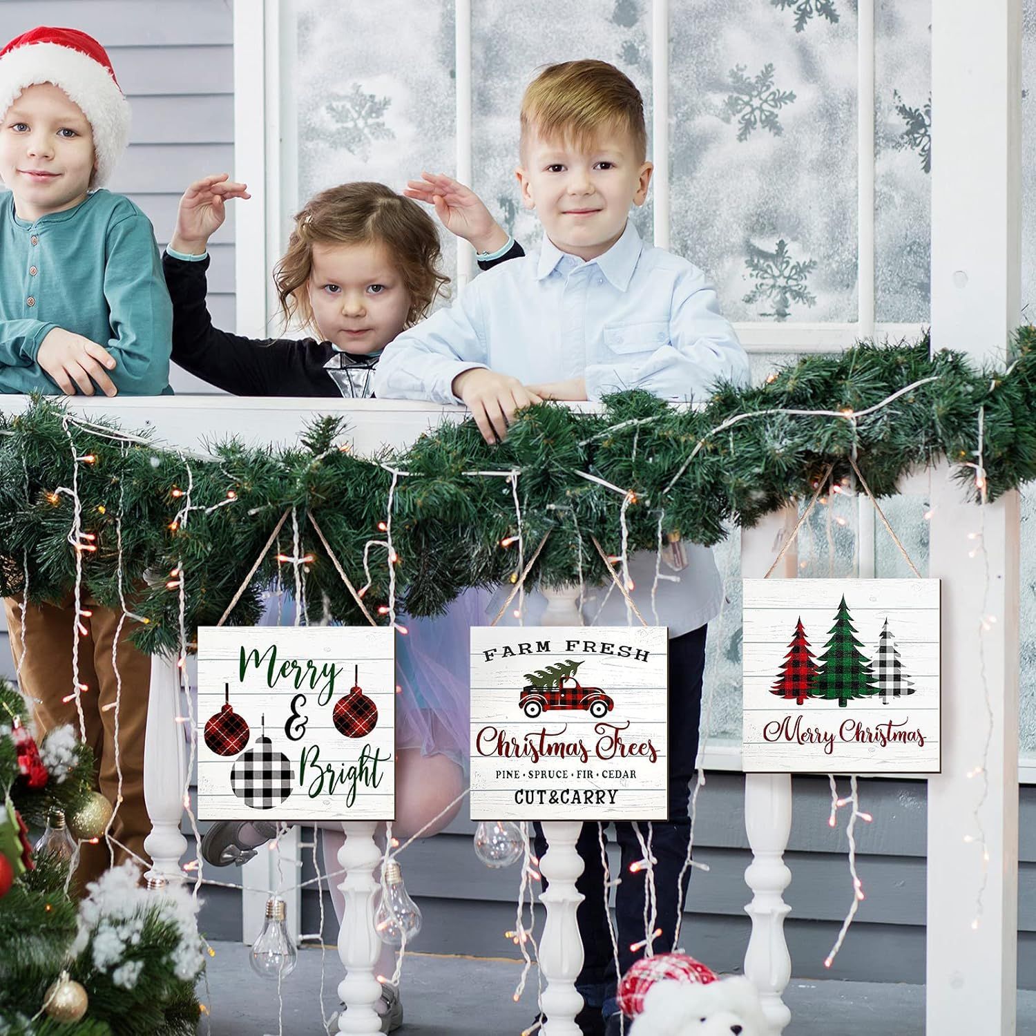 Navidad árbol de Navidad Santa Claus inglés kanglu pintura decorativa hogar sofá Fondo pared decoración sin marco pintura núcleo