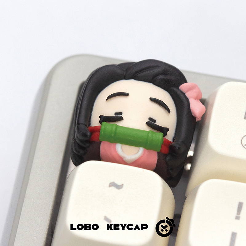 Demon Slayer Nezuko Personalized Keycap Mechanical Keyboard Gift Keycap