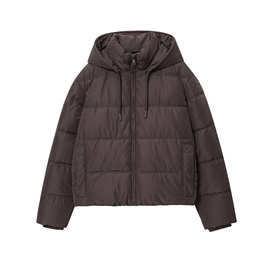 跨境批发女装新款短款棉服连帽厚夹克外套3046227