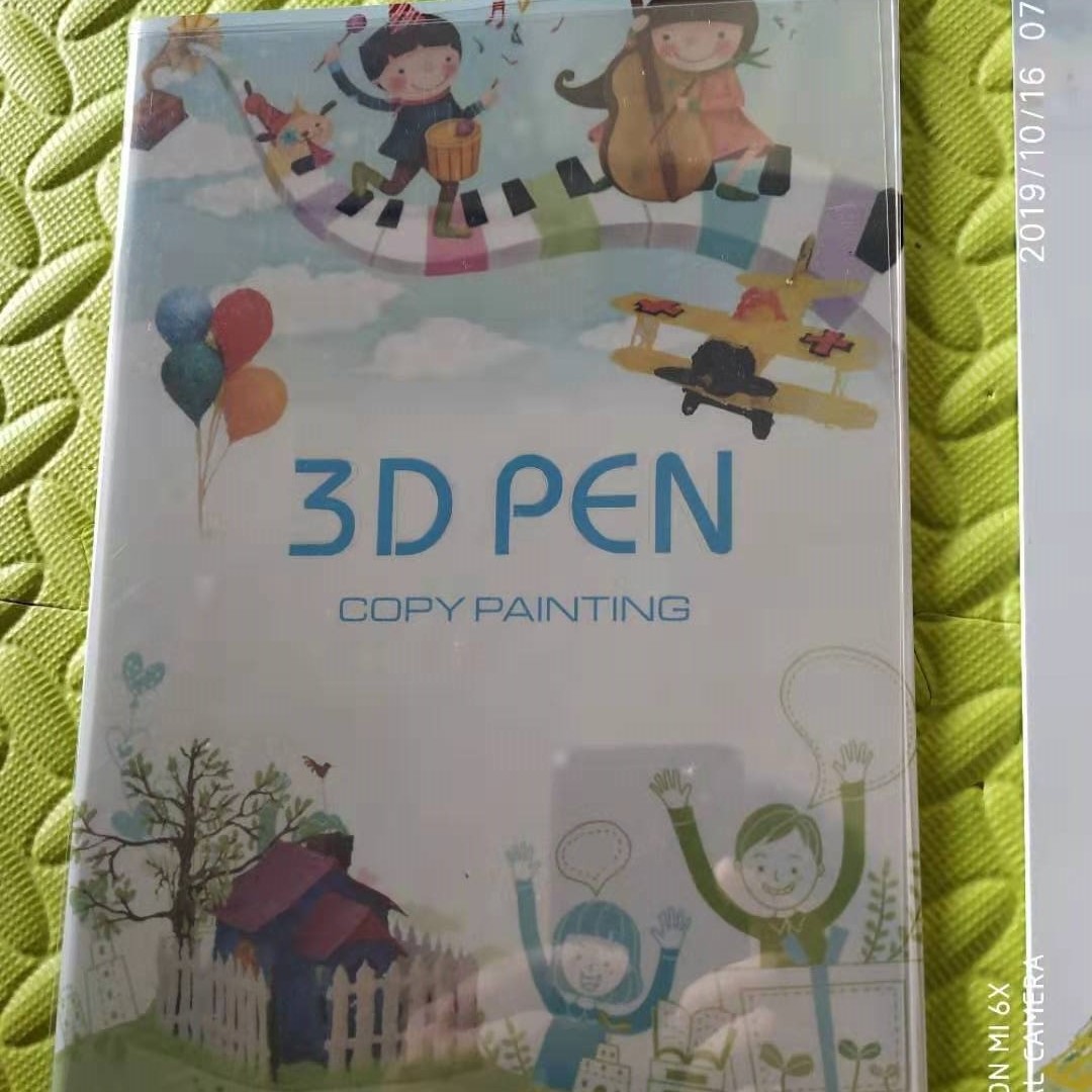 Impresión 3D pluma álbum papel película consumibles graffiti copia transparente tablero 20 imagen álbum 40 patrones tridimensionales en total