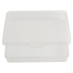 Storage Box Multifunctional Portable Transparent Plastic Box Entryway Single Snap Fastener Teaching Stationery Storage Box 10cm