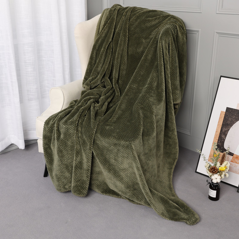 Japansk mesh beibei tæppe vinter solid flannel borlaug tæppe kontor lur tæppe dække tæppe_voghion.com