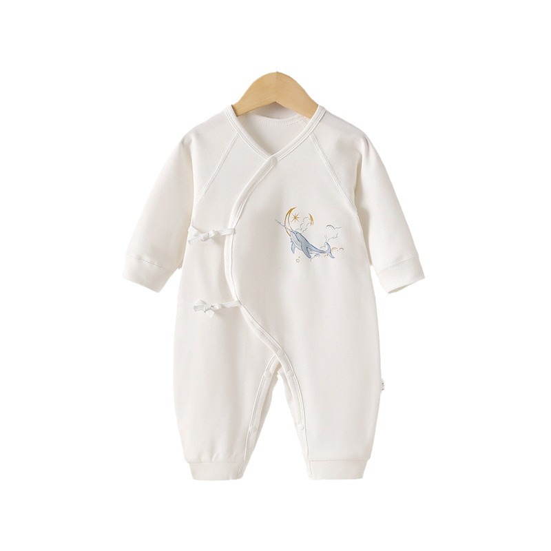 106059819@qq.com Pijamas de algodón puro para bebé, ropa infantil, mono sin costuras, mono para recién nacido, primavera y otoño._voghion.com