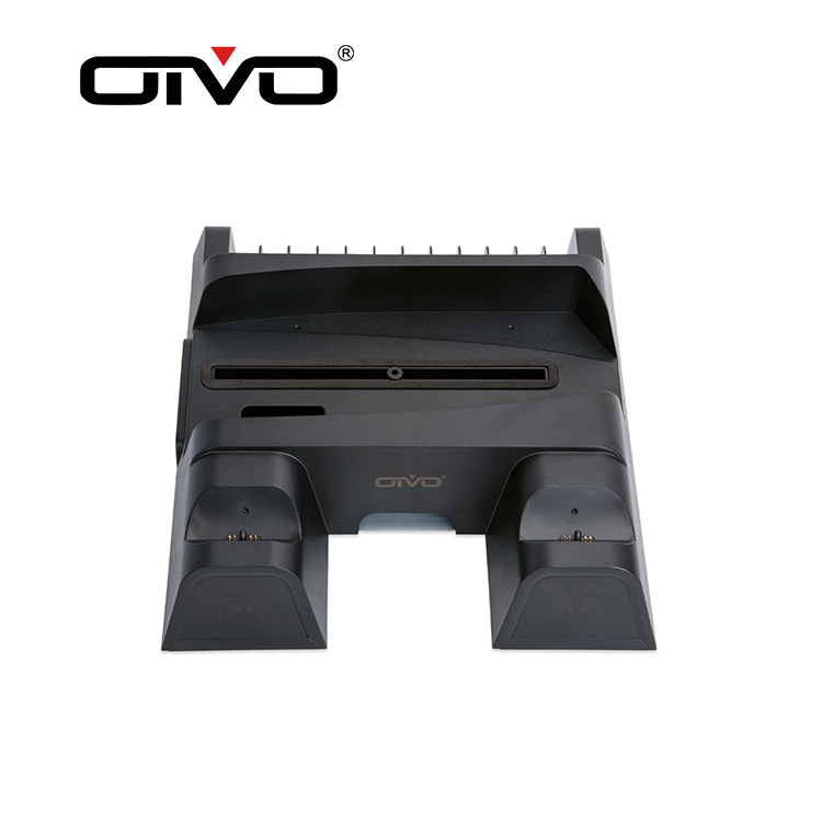 OIVO en stock PS5 juego anfitrión base de refrigeración totalmente compatible versión de la unidad óptica PS5 mango de doble cargador de almacenamiento plato rack