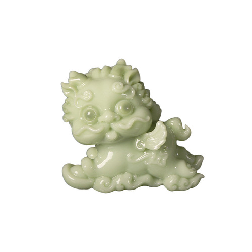Cute imitation jade resin crafts ornaments Nafu Pixiu gifts creative home decorations car ornaments