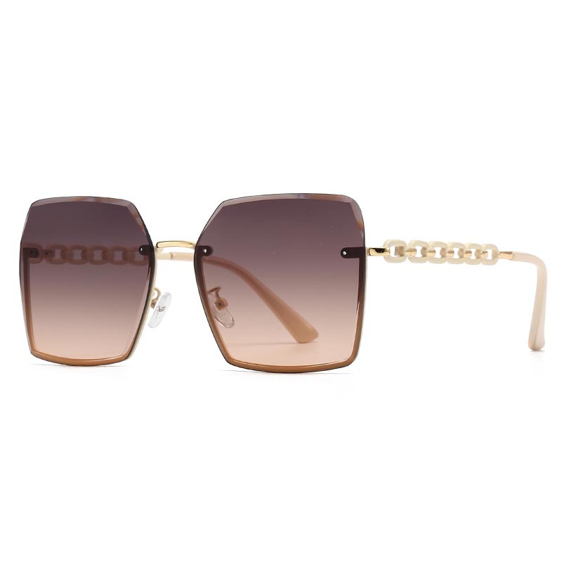 Cross-Border Export New Modern Retro Square Frame Rope Decorative Sunglasses Ins Style Street Style Big-Name Sunglasses 2515_voghion.com