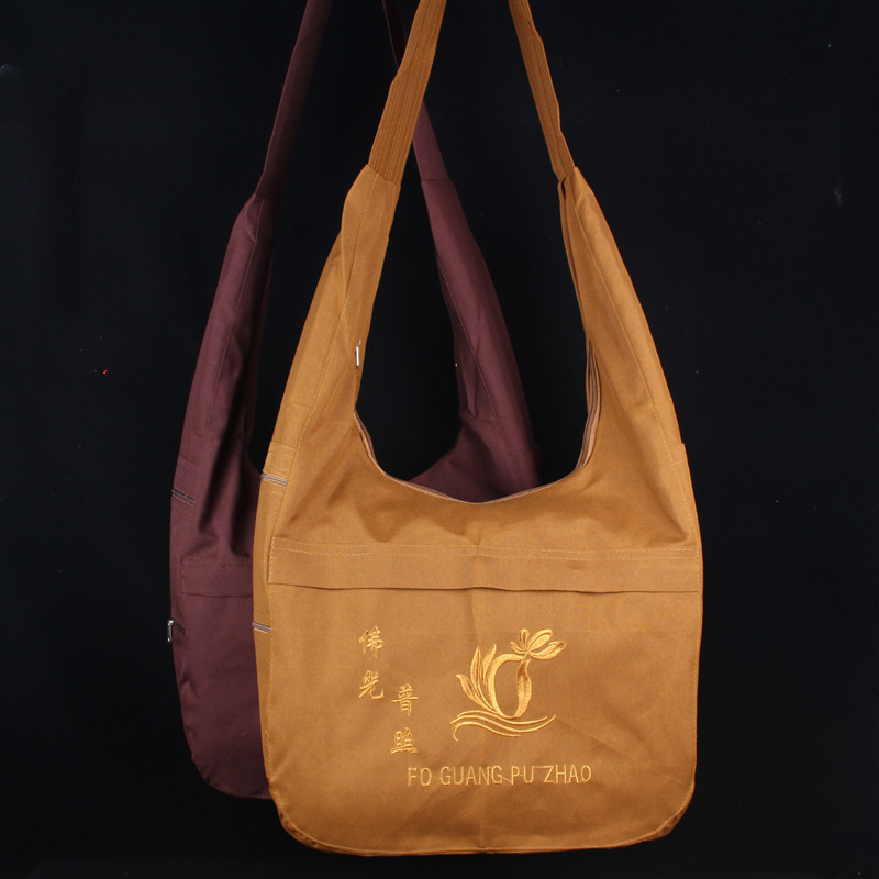 Approvisionnement direct d'usine plaine nylon crossbody sac de moine sac bouddhiste sac de moine sac de moine sac en gros