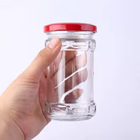 280ml старая крестная стеклянная бутылка с крышкой чили соус тахини упаковочная бутылка с томатным соусом варенье герметичная банка с конопляным соусом