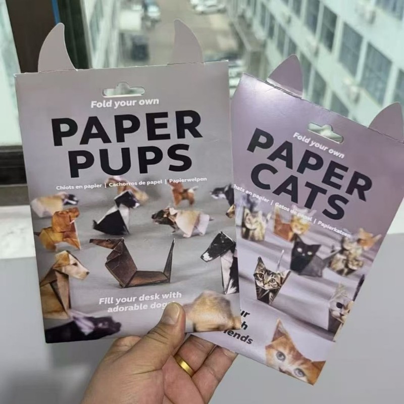 新款DIY Paper Cats DIY纸猫折叠动物折纸50pcs|undefined
