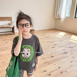 2026童装夏季儿童韩版短袖活性印花T恤女童男童打底衫 123281