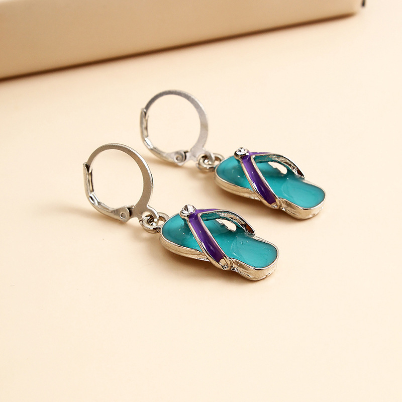 Wholesale Jewelry Streetwear Geometric Alloy Enamel Drop Earrings display picture 2