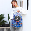 Handheld space breathable cartoon capacious backpack to go out