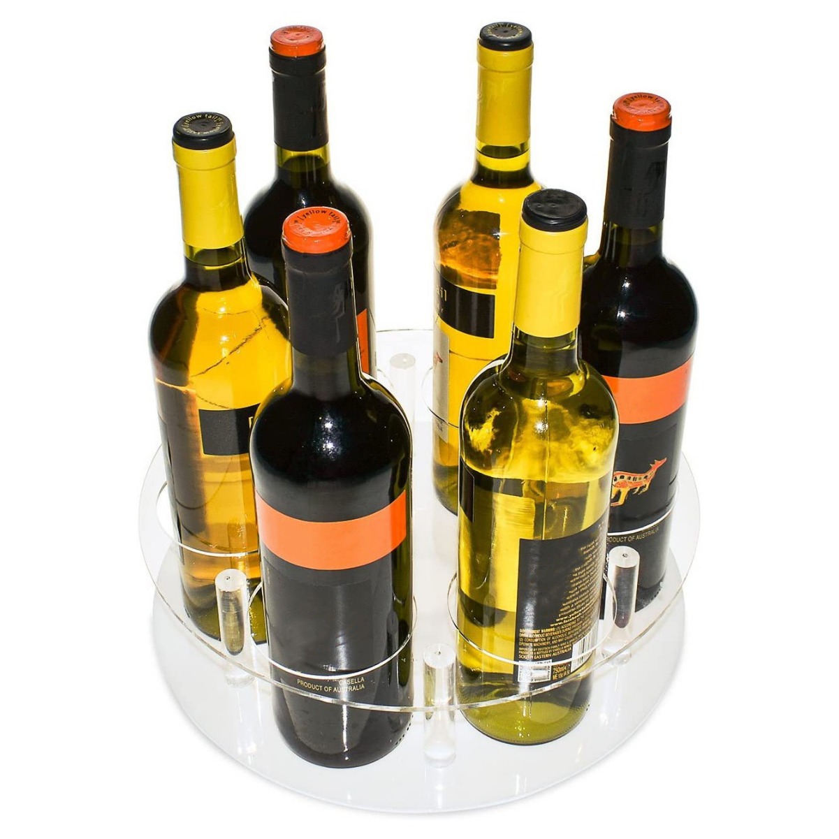 Amazon Cross-border Acrylic Transparent Wine Display Rack Foreign Wine Wine Storage Rack Household Multi-layer Wine Rack