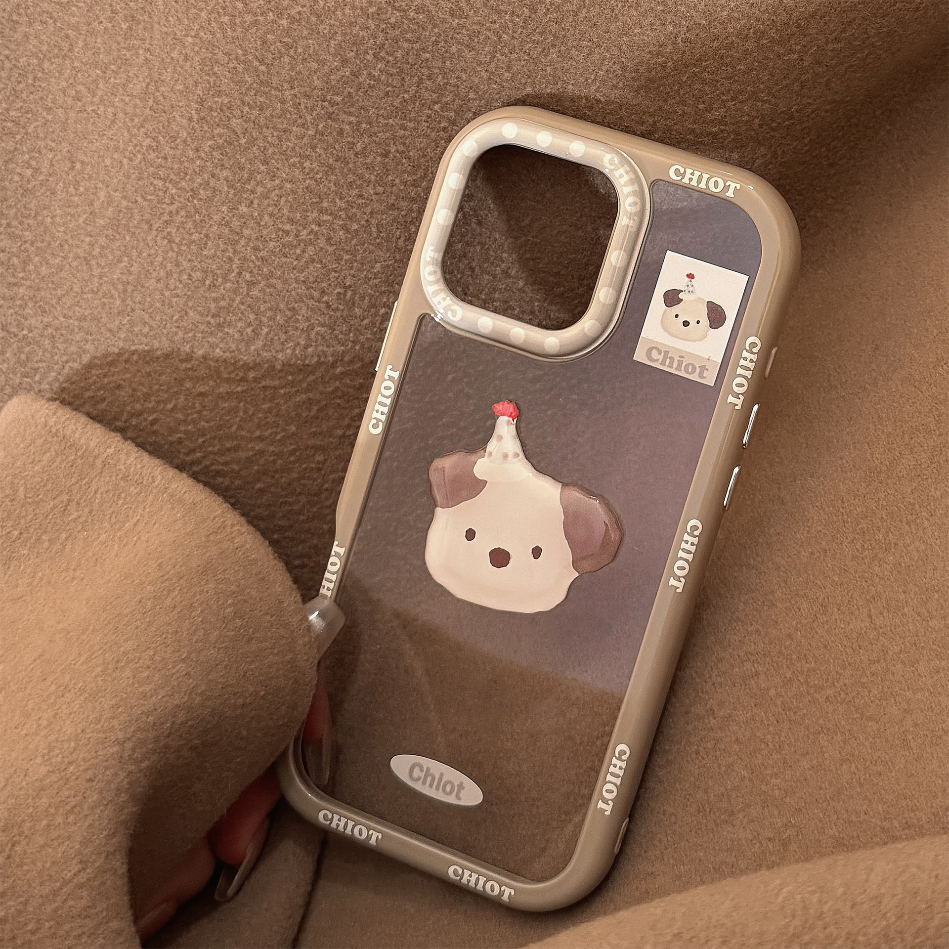 Ins lindos avatares de animales para Apple 16 parche de dibujos animados 14ProMax nueva funda para teléfono móvil 16Pro hembra 13