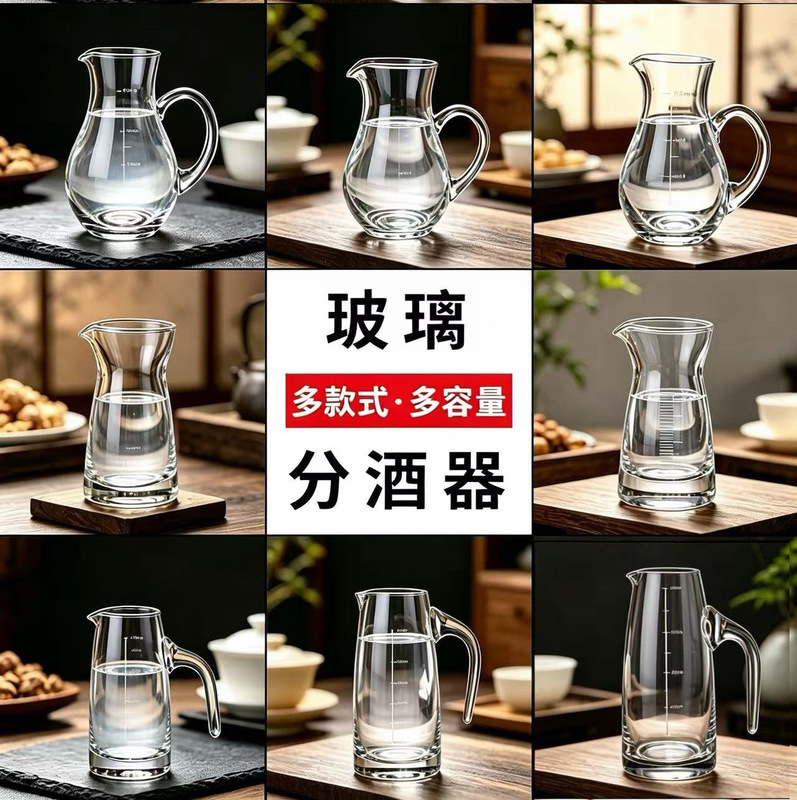 Factory Direct wine separator with scale wine separator wine Decanter Wine Pot Pot Pot fair cup crystal glass
