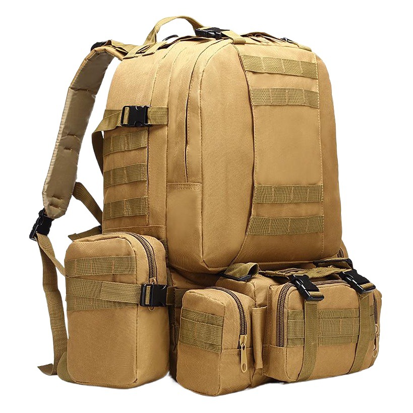 En stock bolsa de viaje para acampar para hombres Oxford tela mochila al aire libre bolsa de senderismo bolsa de Montañismo mochila combinada de Cuatro en Uno