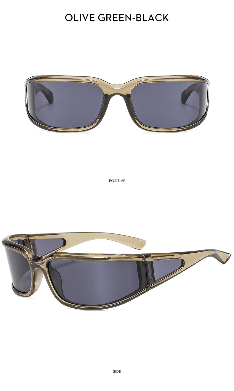 57g Weight Full Frame Glasses Structure Sunglasses Classification PC, UV400 Protection Lens Material Oval Frame Glasses Style Outdoor, Travel Occasion Solid Color Pattern Unisex Gender Streetwear Style Streetwear Solid Color PC UV400 Protection Oval Frame Full Frame Men's Sunglasses 13