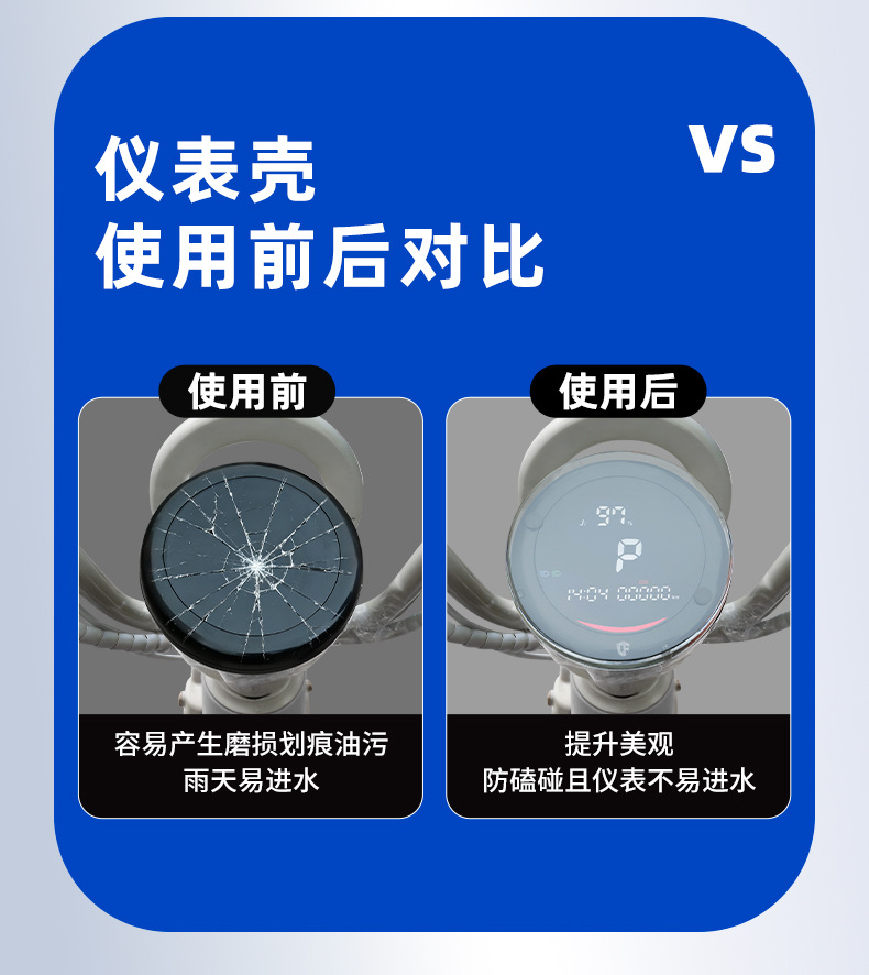 Suitable for Niu Y Jelly One 4812 Lead-Acid Instrument Case and Niu Citi 4824 Central Control Screen Protective Case