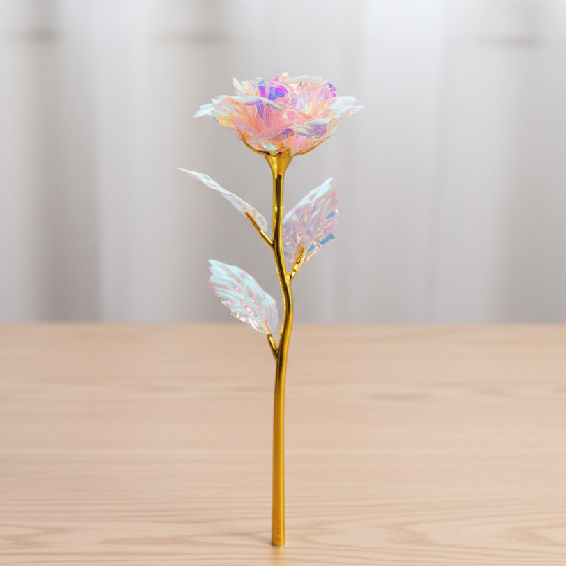 Regalos transfronterizos del Día de San Valentín, flores de oro, flores de flores de