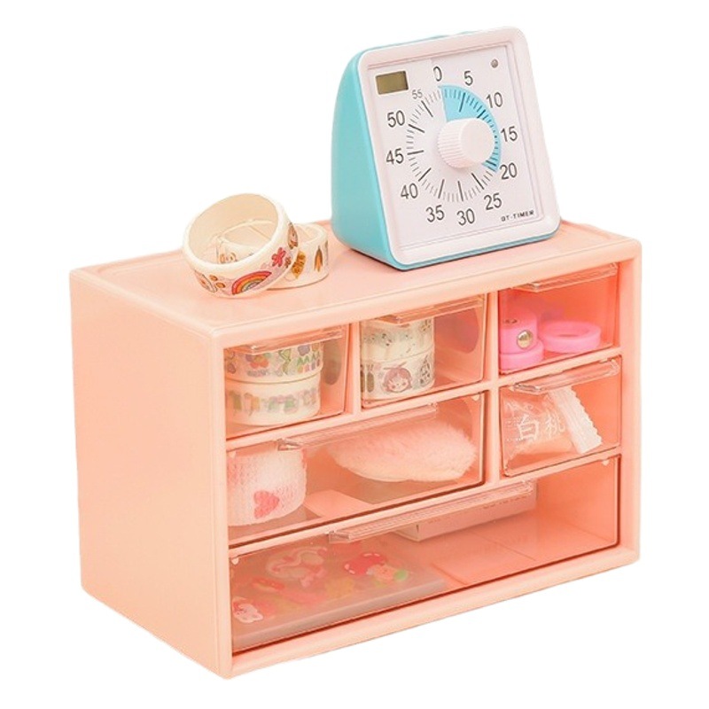 Y ZT2288 caja de almacenamiento grande de seis rejillas cuadradas, artículos pequeños, cajón de escritorio, caja de almacenamiento de lentes de contacto de joyería bonita