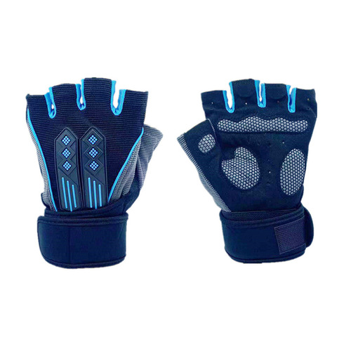 Cross-border direct supply of weightlifting half-finger gloves for men and women, sports fitness hand guards, outdoor cycling, dumbbell palm guards
