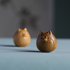 檀木彫刻動物小物小柴犬diy手作り文游仏珠アクセサリーかわいい癒しブレスレットストラップ