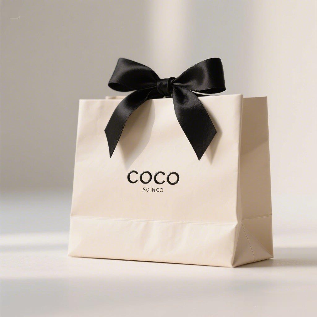 纸袋服装店手提袋高级感礼品袋礼物袋批发拎袋白卡印禮品袋ins