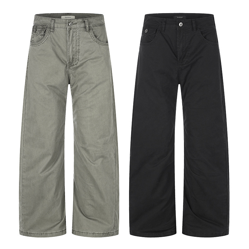 Tuochuan Ck3638 American Retro Workwear Jeans for Men and Women, Loose Fit, Versatile Silhouette, Casual Trendy Wide-Leg Pants Tuochuan Ck3638 American Retro Workwear Jeans for Men and Women, Loose Fit, Versatile Silhouette, Casual Trendy Wide-Leg Pants