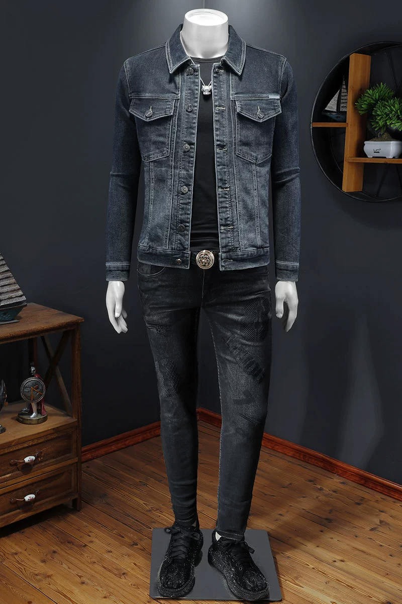Весенняя джинсовая универсальная куртка для досуга, slim fit