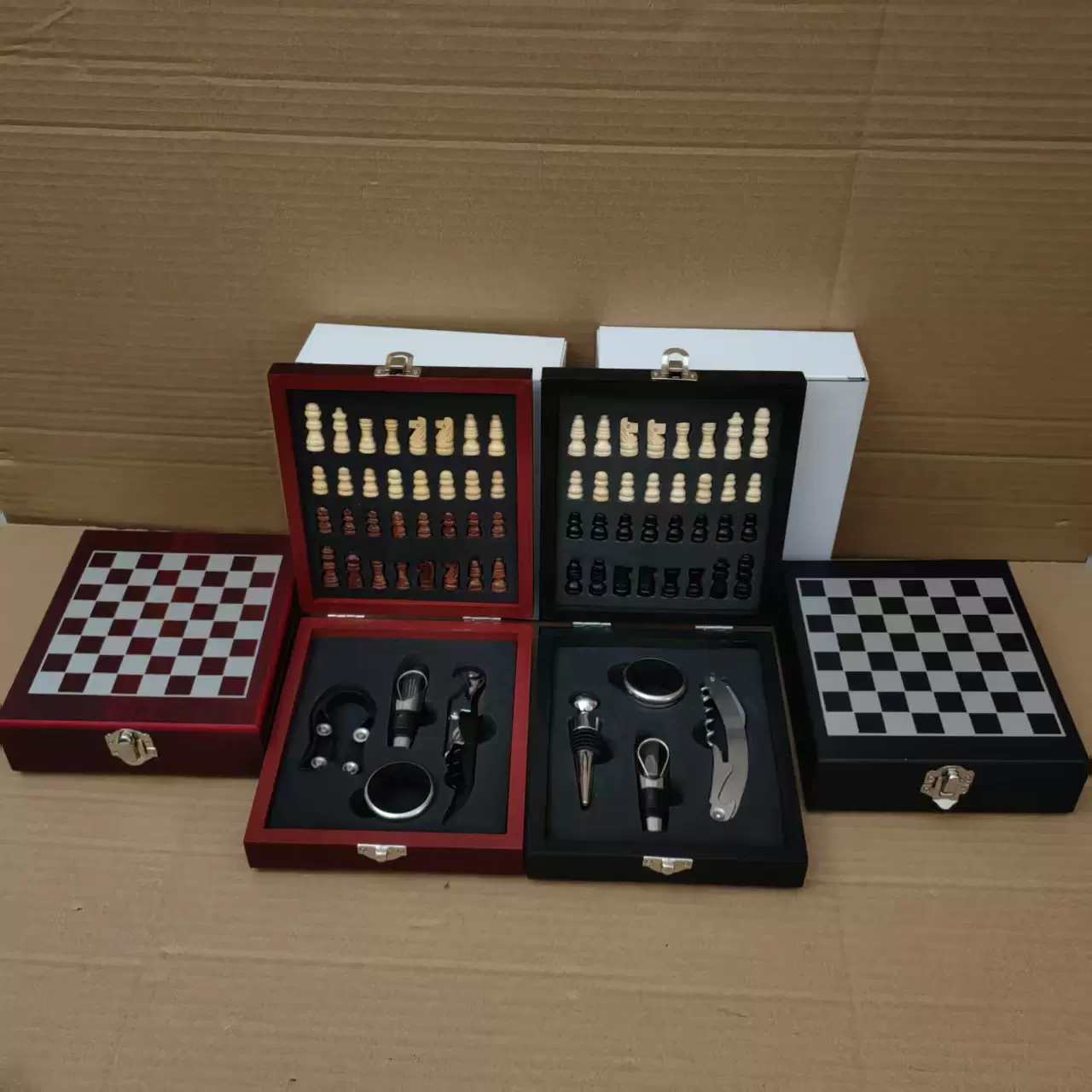 红酒酒具套装红酒开瓶器酒塞倒酒器酒环礼品盒木盒酒水包装