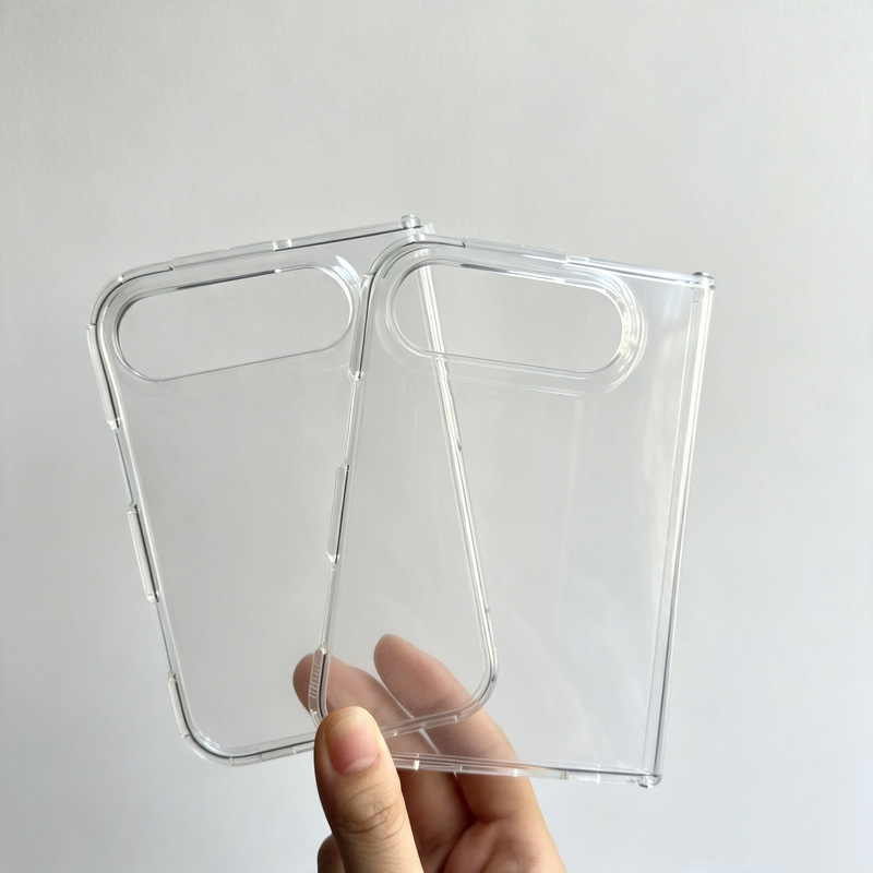 [18Duo Foldable Soft Case] Suitable for the New Iphone18 Phone Case, Tpu with Side Buckle, Transparent Cover, Hardware
