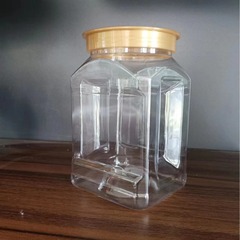 ペットフードグレード透明大容量ボトル 880ml 毎日ナッツオーガニック穀物スナック500g密封容器