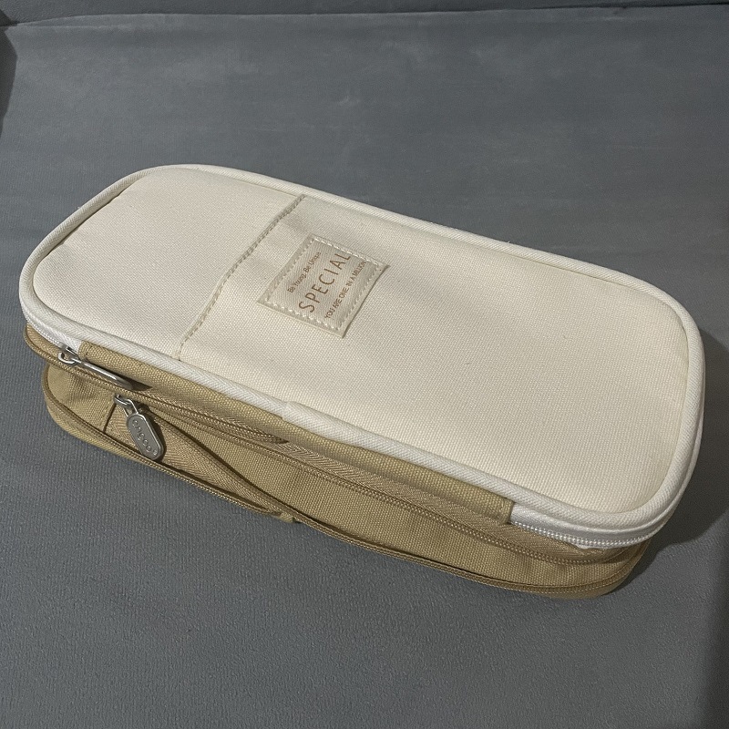 Caja de lápices especial transfronteriza macaron color a juego se puede cambiar en caja de papelería de estudiante de bolsa de lápices mejorada de gran capacidad