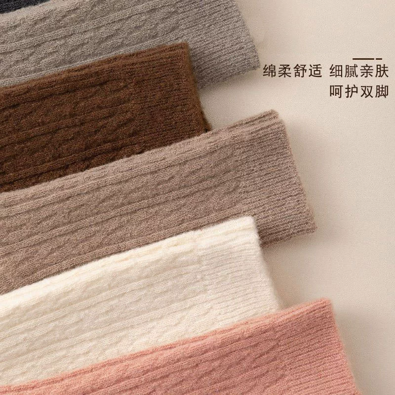 colored demi-season high boots, trend knee socks, mid-length, wholesale