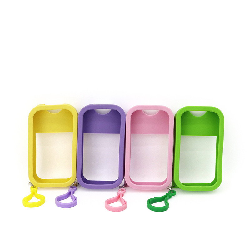 软硅胶套苹果卡片香水瓶喷雾可循环使用分装瓶保护套