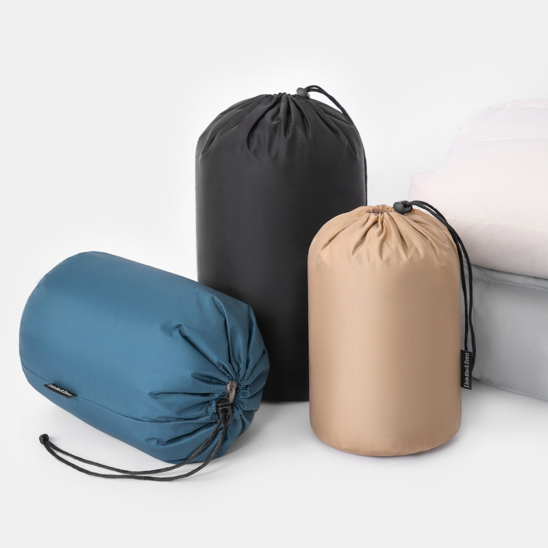 Down Jacket Storage Bag for Outdoor Travel, Portable Luggage, Clothing Compression Organizer, Lightweight Dustproof Drawstring Pouch