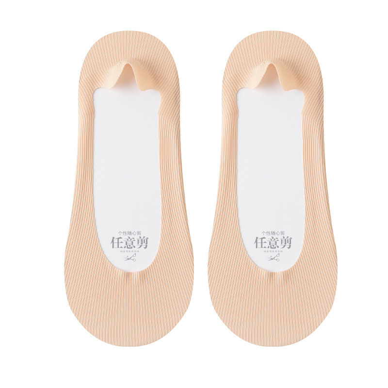 (10 pares sin envío) calcetines de barco invisibles de seda de hielo, calcetines de primavera y verano, calcetines de algodón transpirables.