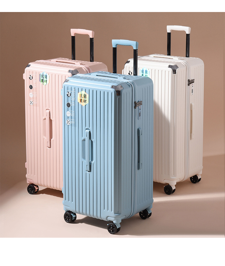Wulun Large Capacity Trolley Luggage with Universal Wheels Travel Suitcase International Trip 30 Checked Baggage TSA Lock Carry-On Luggage 20 Inch