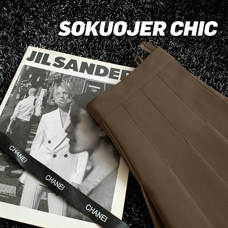 Brown [anti-wrinkle suit fabric] regular style