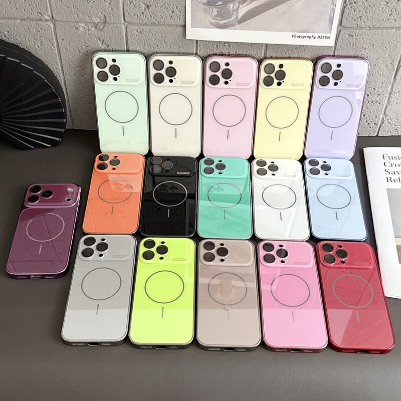 Suitable for iPhone 18 and Apple 16 Pro Max, high-end simple glass magnetic phone case that instantly transforms into 17 Suitable for iPhone 18 and Apple 16 Pro Max, high-end simple glass magnetic phone case that instantly transforms into 17