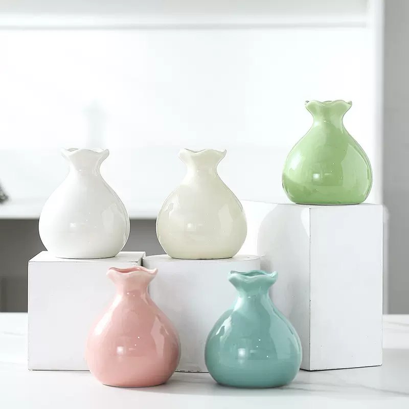 陶瓷北欧水培花瓶摆件客厅插花花器创意简约干花瓶子居家装饰品