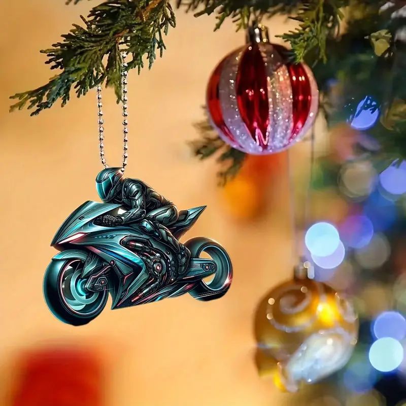 Explosiones transfronterizas de motocicleta acrílica 2D decoración de automóviles colgante mochila colgante regalos de decoración