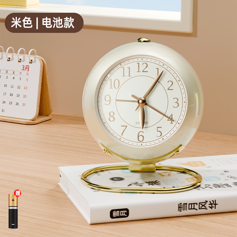 目覚まし時計学生児童専用の起きる神器創意デスクトップ時計が大きな音を立ててベルを鳴らします。|undefined