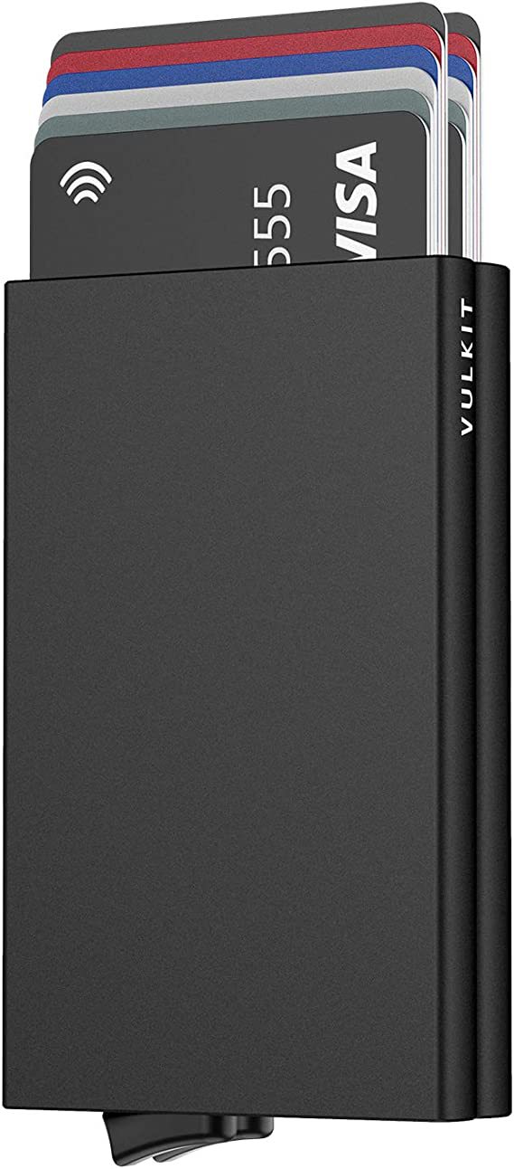 Titular de tarjeta de metal comercio exterior de los hombres RFID antirrobo cepillo europeo y americano Amazon metal aleación de aluminio titular de la tarjeta