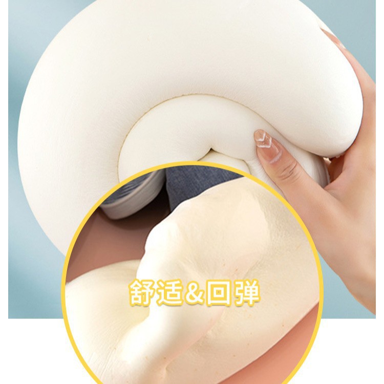 Supporto in memory foam per viaggi in aereo, portatile, per auto, per lunghi viaggi, poggiatesta cervicale a forma di U_voghion.com