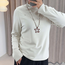 子元2025新款女秋冬内搭大码胖mm女装半高领长袖显瘦打底衫9107