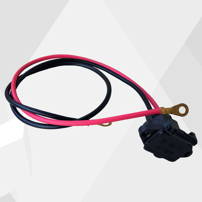 干电瓶充电插口 品字带盖三孔电器弯插头公母工地电动三轮车手推|ru